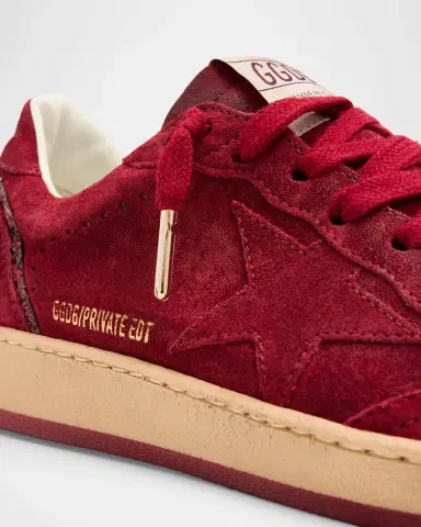 Golden Goose Ball Star Suede Glitter Low-Top Sneakers | Thumbnail 5 Golden Goose Ball Star Suede Glitter Low-Top Sneakers | Thumbnail 5