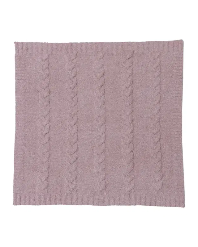 Barefoot Dreams CozyChic Braided Cable Receiving Blanket