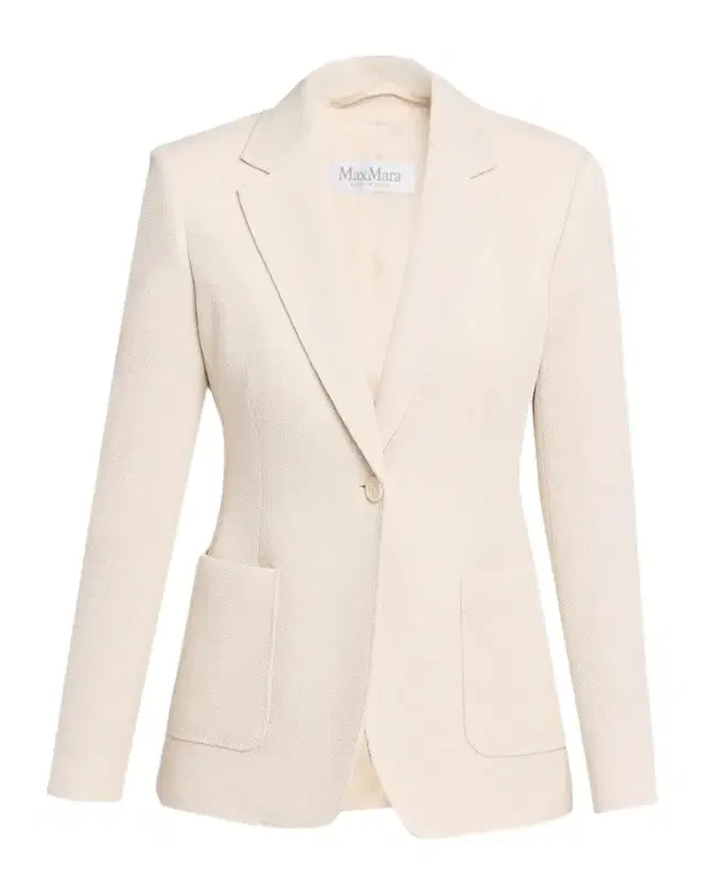 Utilita Single-Button Wool Pique Blazer