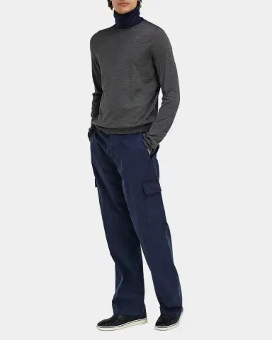 Ferragamo Men's Woven Leather Slip-On Derby Sneakers | Thumbnail 3 Ferragamo Men's Woven Leather Slip-On Derby Sneakers | Thumbnail 3