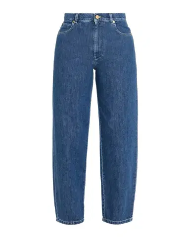 Max Mara Asia Cropped Cotton Denim Candle-Leg Jeans | Thumbnail 1 Max Mara Asia Cropped Cotton Denim Candle-Leg Jeans | Thumbnail 1