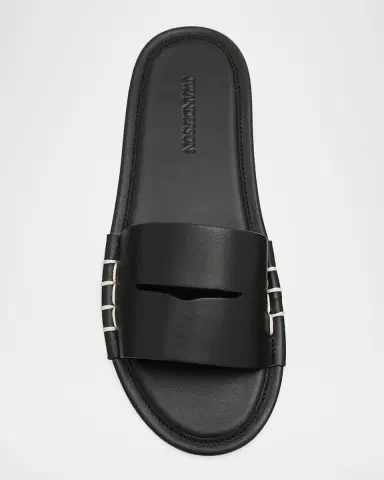 JW Anderson Loafer Leather Slide Sandals | Thumbnail 6 JW Anderson Loafer Leather Slide Sandals | Thumbnail 6
