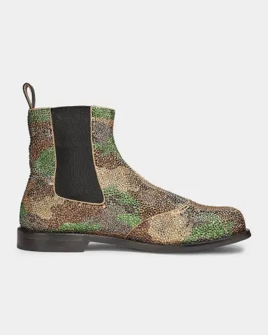 JW Anderson Embellished Camo Suede Chelsea Boots | Thumbnail 6 JW Anderson Embellished Camo Suede Chelsea Boots | Thumbnail 6