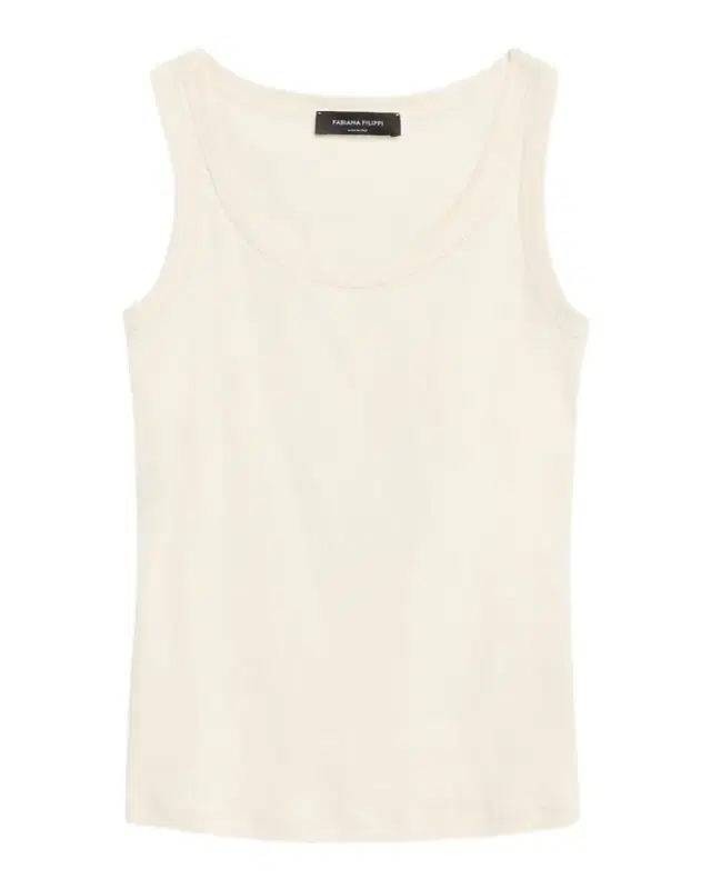 Shimmer-Trim Ribbed Jersey Tank Top
