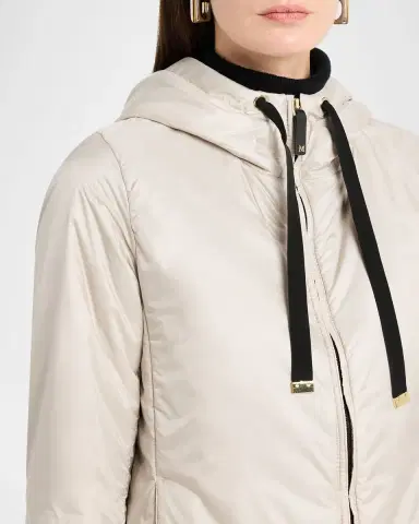 Max Mara Hooded Water-Repellent Canvas Jacket | Thumbnail 4