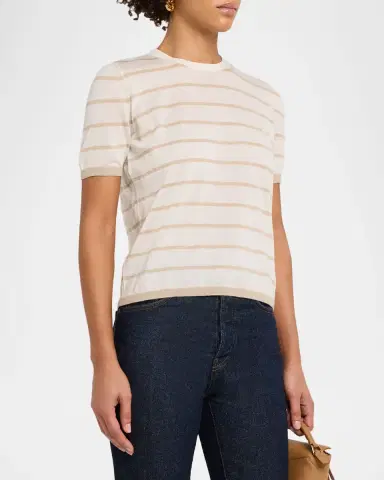 Max Mara Favetta Striped Cashmere-Silk Sweater | Thumbnail 4