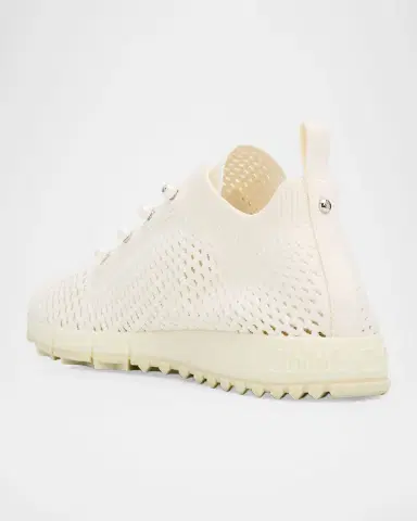 Jimmy Choo Veles Crochet-Knit Low-Top Trainers | Thumbnail 4 Jimmy Choo Veles Crochet-Knit Low-Top Trainers | Thumbnail 4