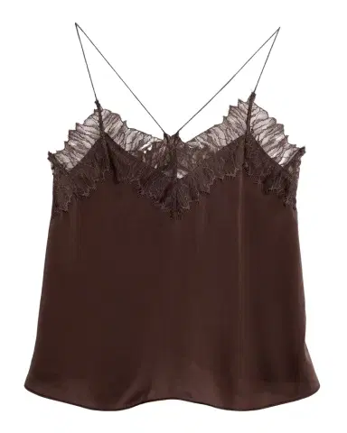 Iro Newin Silk Lace-Trim Cami | Thumbnail 1