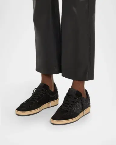Golden Goose Ball Star Suede Glitter Low-Top Sneakers | Thumbnail 2 Golden Goose Ball Star Suede Glitter Low-Top Sneakers | Thumbnail 2