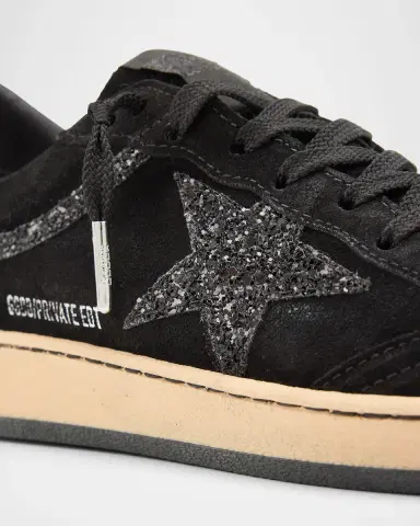 Golden Goose Ball Star Suede Glitter Low-Top Sneakers | Thumbnail 5 Golden Goose Ball Star Suede Glitter Low-Top Sneakers | Thumbnail 5