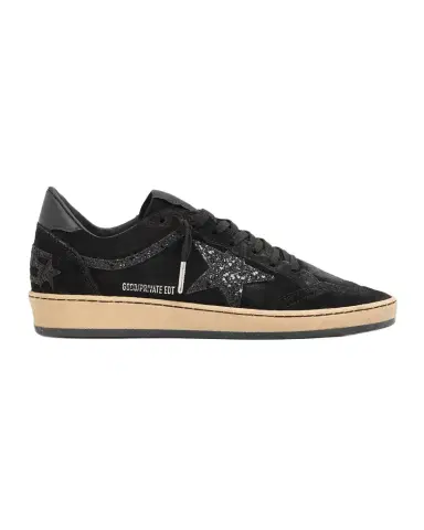 Golden Goose Ball Star Suede Glitter Low-Top Sneakers | Thumbnail 1 Golden Goose Ball Star Suede Glitter Low-Top Sneakers | Thumbnail 1