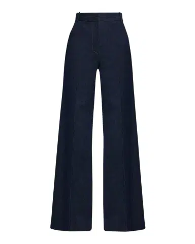 Veronica Beard Crue Wide-Leg Stretch Denim Pants | Thumbnail 1