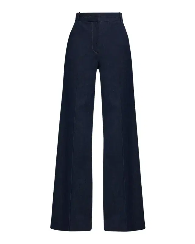 Crue Wide-Leg Stretch Denim Pants