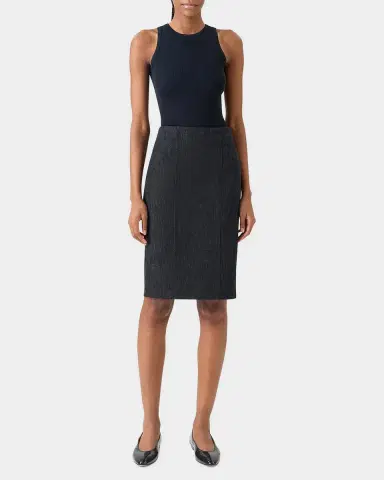 Akris Denim Midi Pencil Skirt | Thumbnail 2 Akris Denim Midi Pencil Skirt | Thumbnail 2