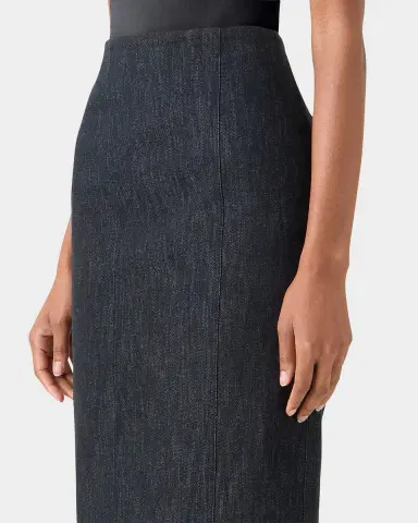 Akris Denim Midi Pencil Skirt | Thumbnail 6 Akris Denim Midi Pencil Skirt | Thumbnail 6