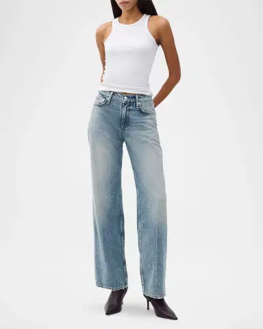 rag & bone Cam Low-Rise Relaxed Jeans | Thumbnail 2
