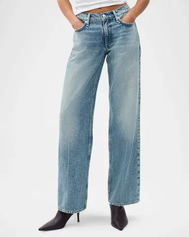 rag & bone Cam Low-Rise Relaxed Jeans | Thumbnail 4