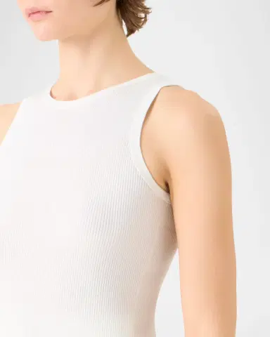 Akris Silk-Cotton Rib Tank Top | Thumbnail 4 Akris Silk-Cotton Rib Tank Top | Thumbnail 4