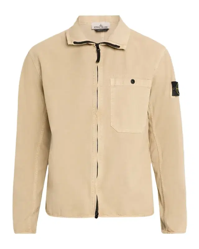 en 's Cotton Full-Zip Shirt Jacket