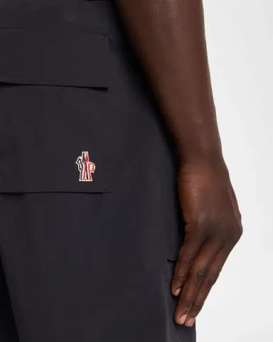 Moncler Men's Nylon Zip Pocket Pull-On Shorts | Thumbnail 5