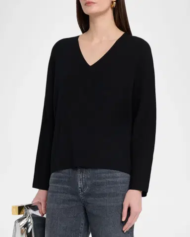 Lafayette 148 New York Ribbed V-Neck Sweater | Thumbnail 4 Lafayette 148 New York Ribbed V-Neck Sweater | Thumbnail 4