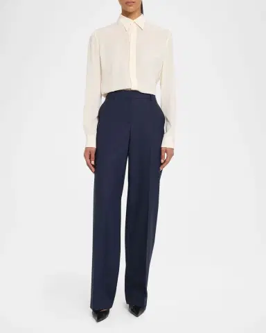 Lafayette 148 New York Gates High-Rise Straight-Leg Pants | Thumbnail 2
