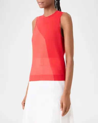 Akris High Plains Cotton-Silk Sleeveless Sweater | Thumbnail 6
