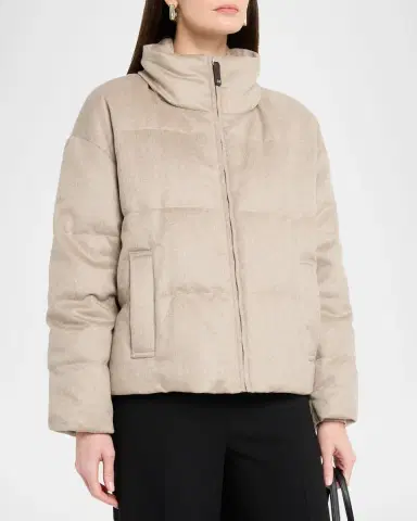 Max Mara Destino Quilted Cashmere Broadcloth Jacket | Thumbnail 4