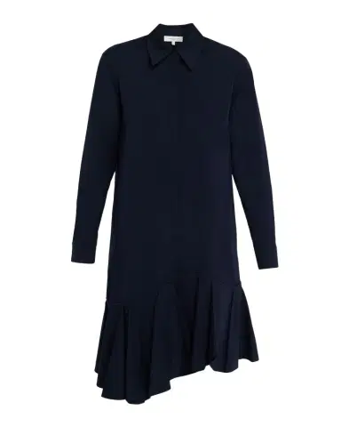 Lafayette 148 New York Asymmetric Flounce Ruffle Shirtdress | Thumbnail 1 Lafayette 148 New York Asymmetric Flounce Ruffle Shirtdress | Thumbnail 1