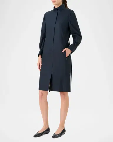 Akris Stretch Cotton Knee-Length Dress | Thumbnail 5 Akris Stretch Cotton Knee-Length Dress | Thumbnail 5