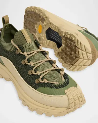 Moncler Men's Trailgrip Lite3 Nubuck & Suede Low-Top Sneakers | Thumbnail 4 Moncler Men's Trailgrip Lite3 Nubuck & Suede Low-Top Sneakers | Thumbnail 4