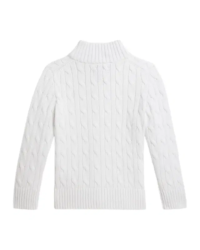 Boy 's Cable-Knit Cotton Full-Zip Sweater Boy 's Cable-Knit Cotton Full-Zip Sweater