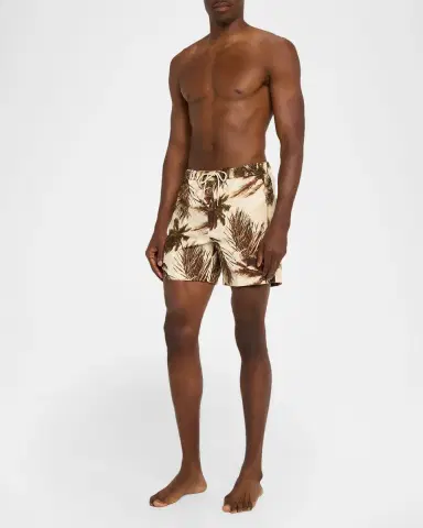 Moncler Men's Tropical-Print Swim Shorts | Thumbnail 2