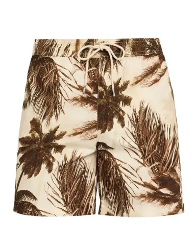 Moncler Men's Tropical-Print Swim Shorts | Thumbnail 1