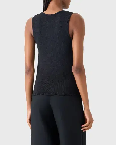 Akris Trapezoid Embroidered Sleeveless Blouse | Thumbnail 2
