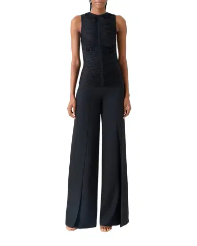 Akris Trapezoid Embroidered Sleeveless Blouse | Thumbnail 1
