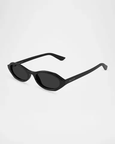 Alexander McQueen 51mm Acetate Oval Sunglasses | Thumbnail 2 Alexander McQueen 51mm Acetate Oval Sunglasses | Thumbnail 2