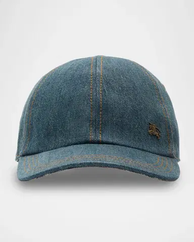 Burberry EKD Denim Baseball Cap | Thumbnail 4