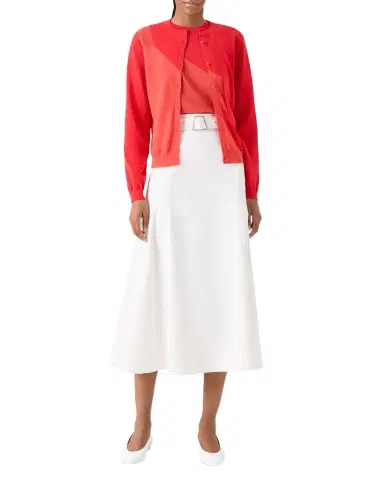 Akris Crewneck Silk-Blend Cardigan | Thumbnail 1 Akris Crewneck Silk-Blend Cardigan | Thumbnail 1