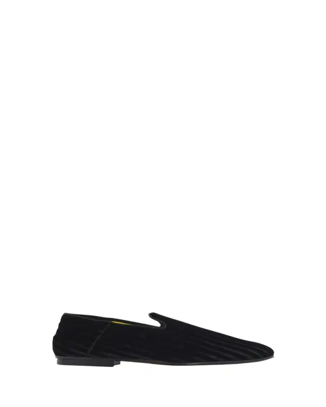 TOM FORD Men's Striped Velvet Loafers