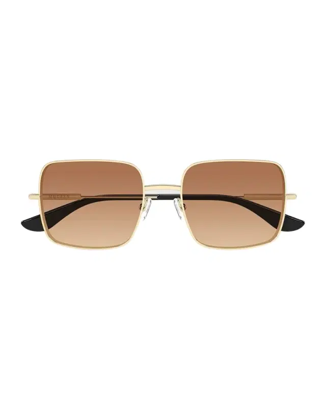 McQueen 66mm Metal & Acetate Square Sunglasses