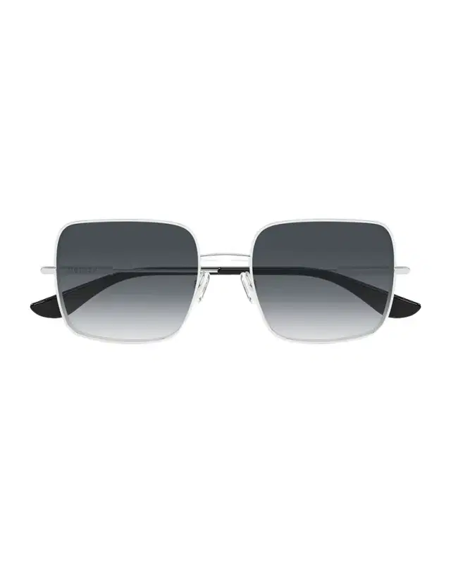 McQueen 55mm Metal Square Sunglasses