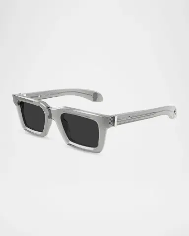 Alexander McQueen Men's 50mm Skull Rectangular Acetate Sunglasses | Thumbnail 2 Alexander McQueen Men's 50mm Skull Rectangular Acetate Sunglasses | Thumbnail 2