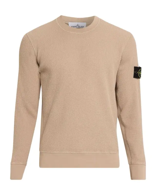 Men 's Cotton Waffle Knit Sweatshirt