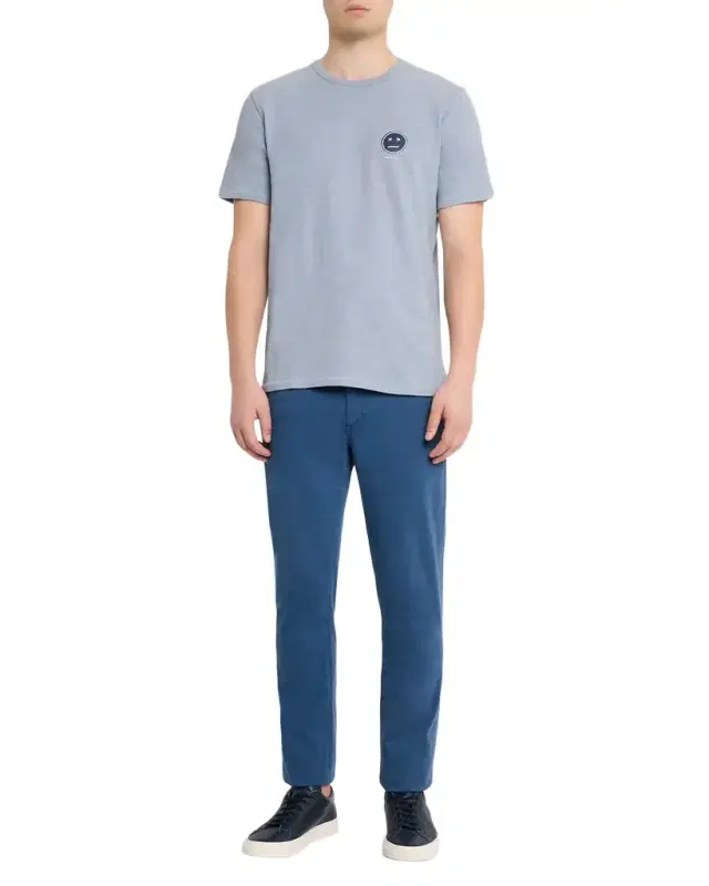 Men 's Sour Face Embroidered T-Shirt