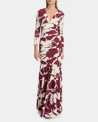 Chiara Boni La Petite Robe Riensen Floral-Print Mermaid Gown | Thumbnail 2