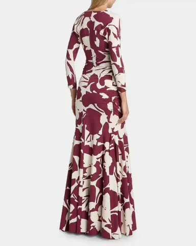 Chiara Boni La Petite Robe Riensen Floral-Print Mermaid Gown | Thumbnail 3