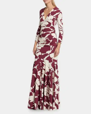 Chiara Boni La Petite Robe Riensen Floral-Print Mermaid Gown | Thumbnail 6