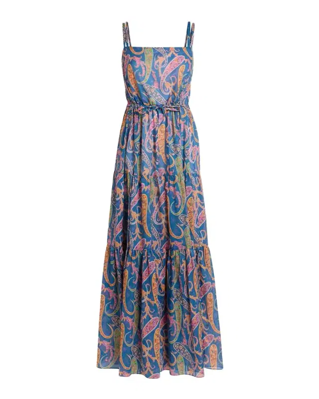 Etro Paisley Tiered Maxi Dress