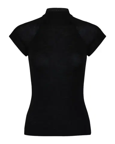 Vince Raglan Cap-Sleeve Wool Top | Thumbnail 1